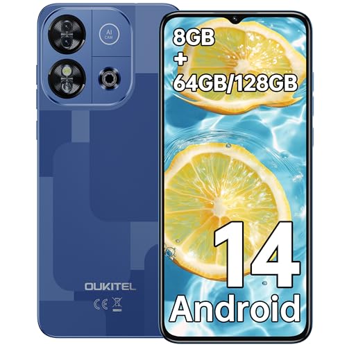 OUKITEL C57S Android 14 Smartphone Ohne Vertrag 4G - 8GB+64GB